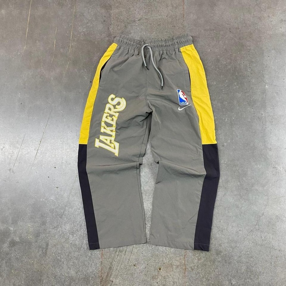Nike Los Angeles Lakers NBA‎ Grey & Yellow Track Pants Kids Size M